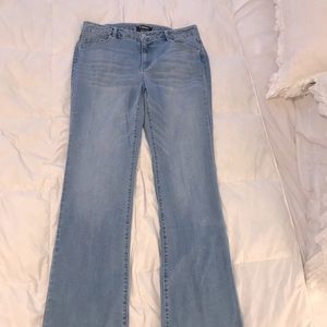 DJ jeans light wash bootleg jeans